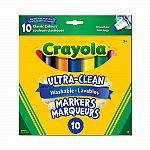 10 Ultra-Clean Washable Markers
