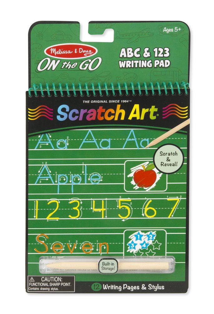ABC & 123 Writing Scratch Pad Toy Sense