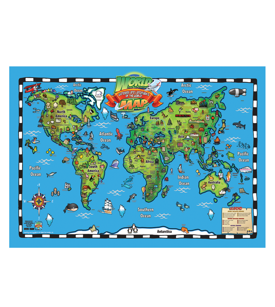 wonders landmarks 3d map