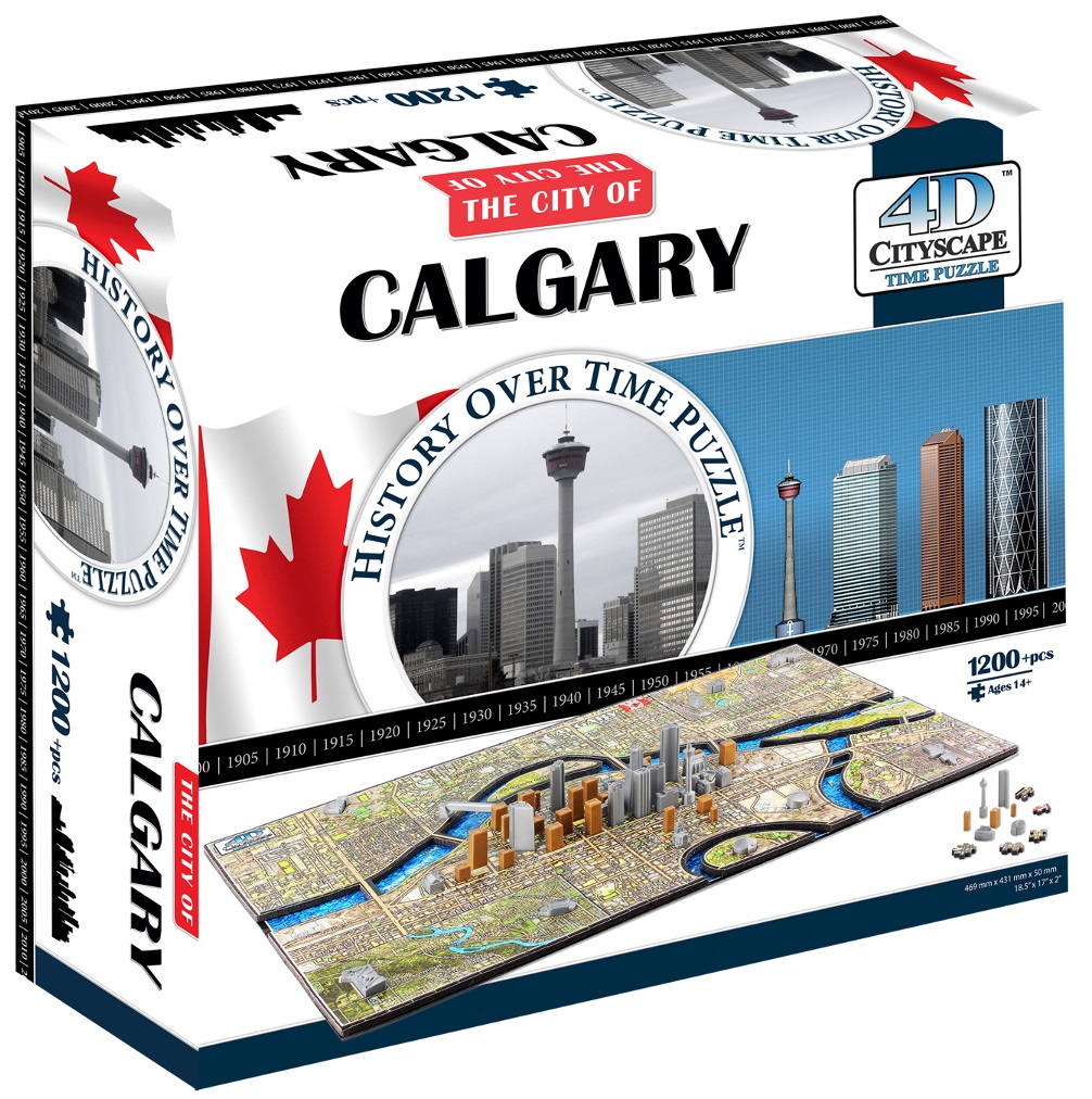 The City of Calgary 4D Cityscape Time Puzzle Toy Sense