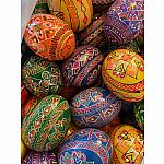 Easter Egg Wooden Geometric Design