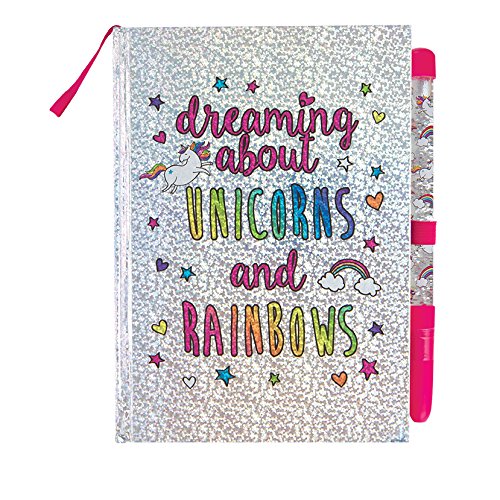 Unicorns Rainbows Glitter Journal With Pen Unicorns Rainbows Glitter Journal With Pen