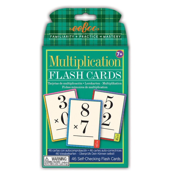 multiplication falsh cards