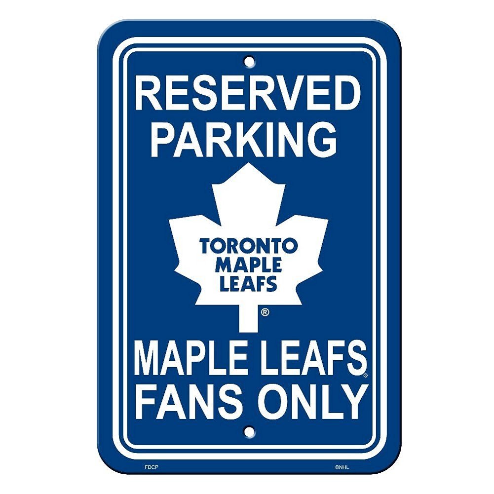 Toronto Maple Leafs Parking Sign Toy Sense