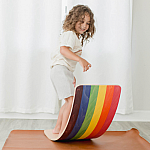 Rainbow Wobble Board - Regular Size.