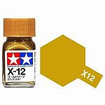 Metallic Gold Leaf - X-12 - Tamiya Color Enamel Paint 