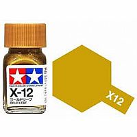 Metallic Gold Leaf - X-12 - Tamiya Color Enamel Paint 
