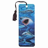 Wish You Were Here Sharks - 3D Bookmark