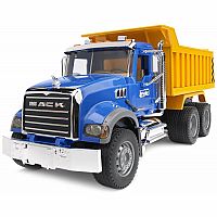 Mack Granite Dump Truck with Plow Attachment.