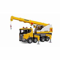 Bruder SCANIA Super 560R Liebherr Crane Truck with Light & Sound Module.