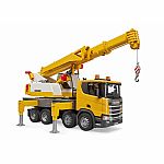 Bruder SCANIA Super 560R Liebherr Crane Truck with Light & Sound Module.