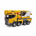 Bruder SCANIA Super 560R Liebherr Crane Truck with Light & Sound Module.