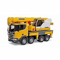 Bruder SCANIA Super 560R Liebherr Crane Truck with Light & Sound Module.