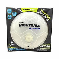 Tangle NightBall Soccer Size 5 - White.