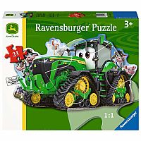 John Deere Tractor Shaped Floor Puzzle - Ravensburger