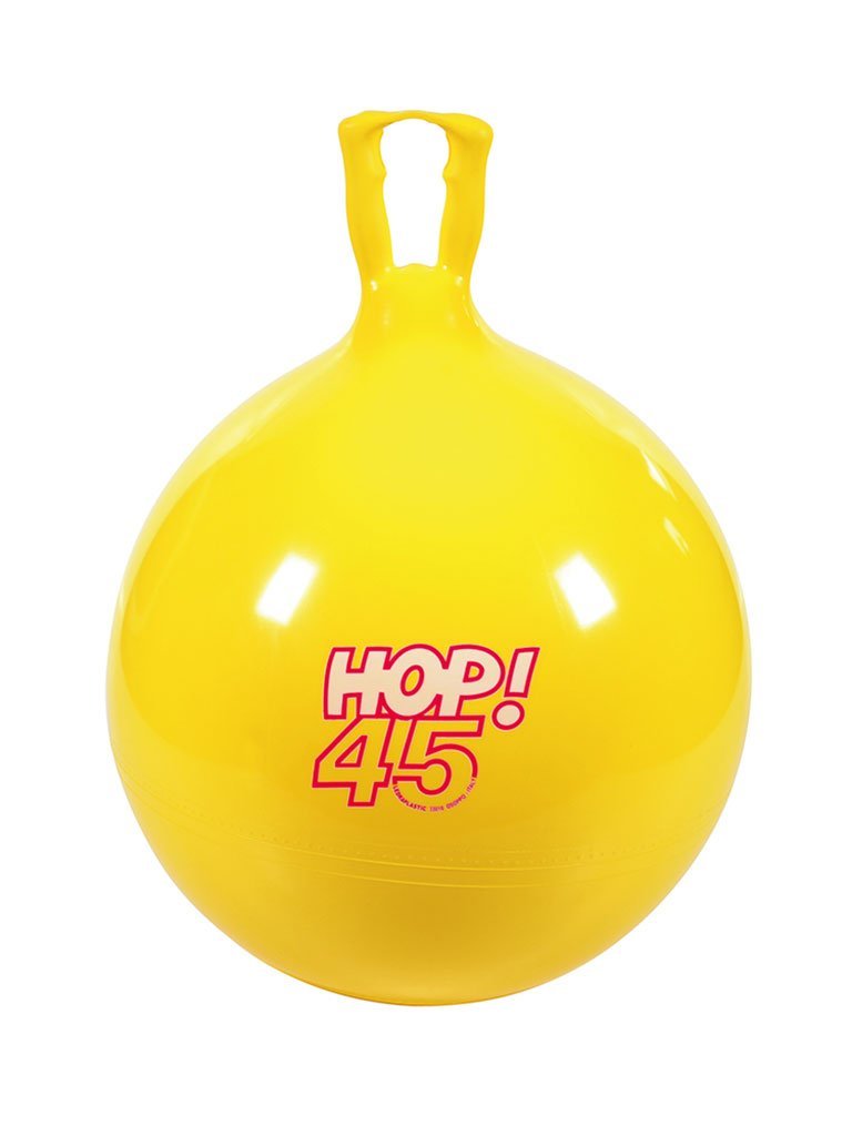 Hop 45 Yellow Bouncy Ball Toy Sense