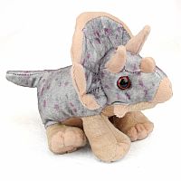 Cuddlekins Triceratops Mini Stuffed Animal - 8 Inch  