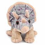 Cuddlekins Triceratops Mini Stuffed Animal - 8 Inch  