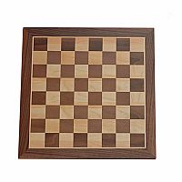Traditional Staunton Wood Chess Set with Distressed Wooden Board