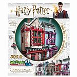 Diagon Alley: Quality Qudditch Supplies & Slug and Jiggers - 3D Puzzle - Wrebbit  