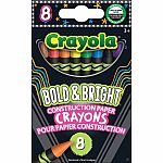 8 Bold & Bright Crayons