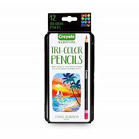 Crayola 12 Signature Tri-Shade Coloured Pencils