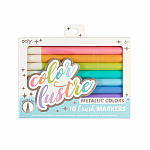 Color Lustre Metallic Brush Markers - Set of 10