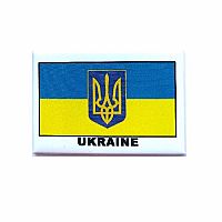 Ukraine with Trident Fridge Magnet