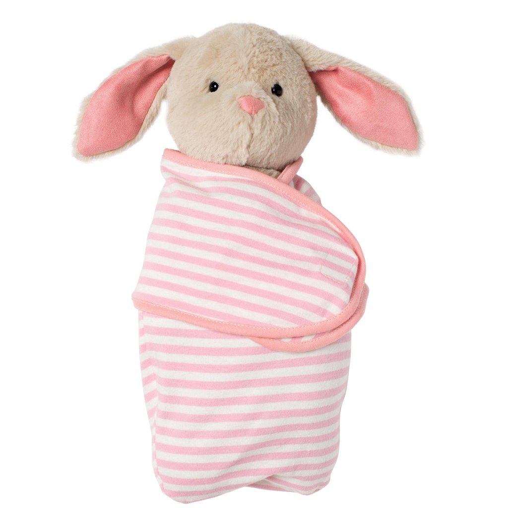 Bunny in Swaddle Blanket Toy Sense