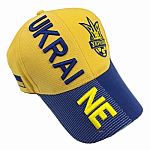 Ukraine Cap 3D Embroidery Yellow/Blue