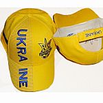 Ukraine Cap Youth with 3D Embroidery - Yellow