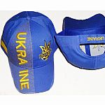 Ukraine Cap Youth with 3D Embroidery - Blue