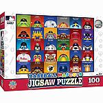 MLB Baseball Mascots - 100 Piece Puzzle
