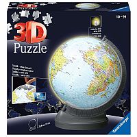 3D Globe With Light - 540 Piece Puzzleball