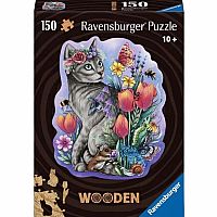 Wooden Puzzle: Lovely Cat