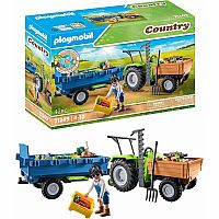 Country: Harvester Tractor with Trailer.