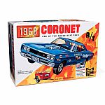 MPC 1968 Dodge Coronet Hardtop with Trailer Model Kit