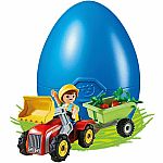 Playmobil 50th Anniversary: Boy with Children´s Tractor Egg - Retired