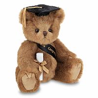 Smarty Graduation Teddy Bear with Black Hat - Bearington Collection