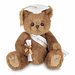 Smarty Graduation Teddy Bear with White Hat - Bearington Collection