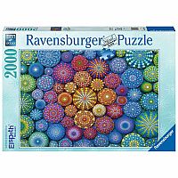 Radiating Rainbow Mandalas - Ravensburger