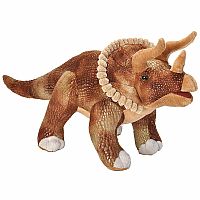 Dinosauria Triceratops Plush - 17 Inch  
