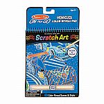 Vehicles - On The Go Scratch Art Colour-Reveal Pad.