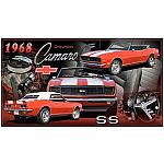 1968 Chevrolet Camaro SS Metal Sign