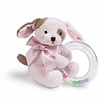 Wiggles Pink Puppy Shaker Rattle - Bearington Baby Collection