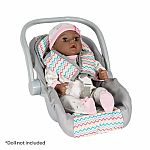 Adora Baby Doll Car Seat Carrier - Rainbow Zig Zag