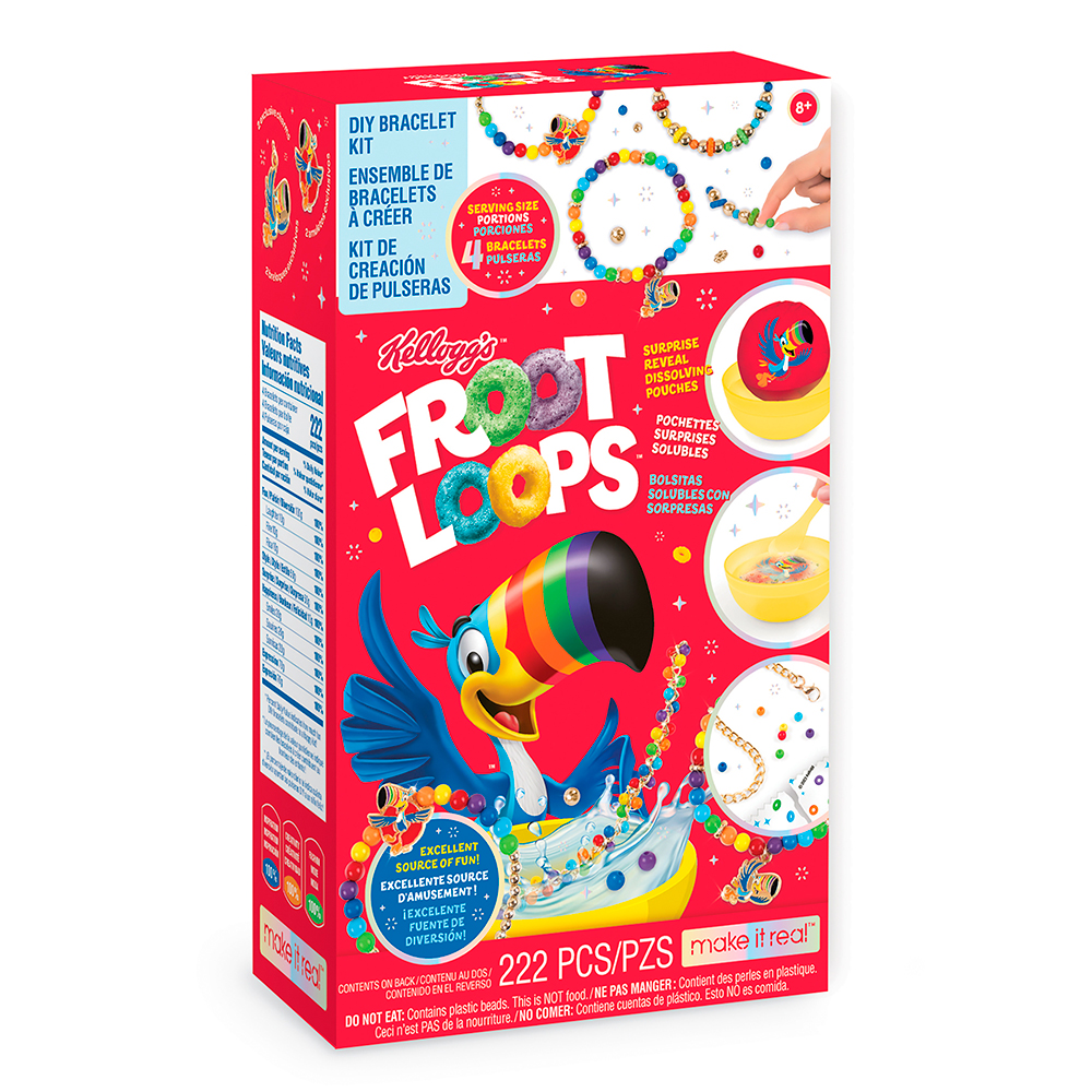 Kelloggs Froot Loops Bracelet Kit. - Toy Sense