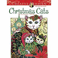 Creative Haven - Christmas Cats Coloring Book