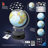 3D Globe With Light - 540 Piece Puzzleball