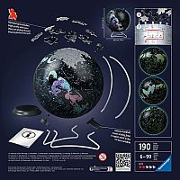 3D Glow In The Dark Star Globe - 180 Piece Puzzleball